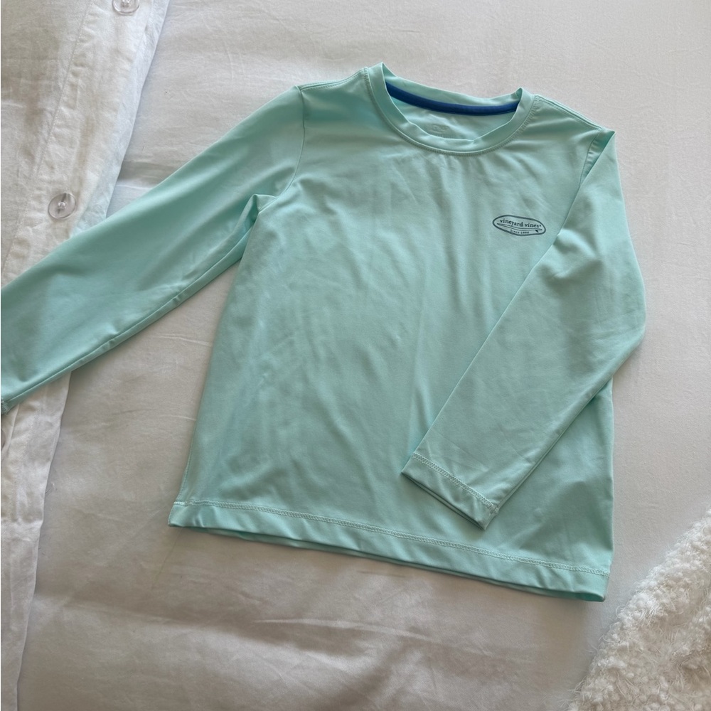 Vineyard Vines Boys' Long Sleeve Tees in Navy, Blue, White, Red, Mint, Gray - Picture 8 of 10